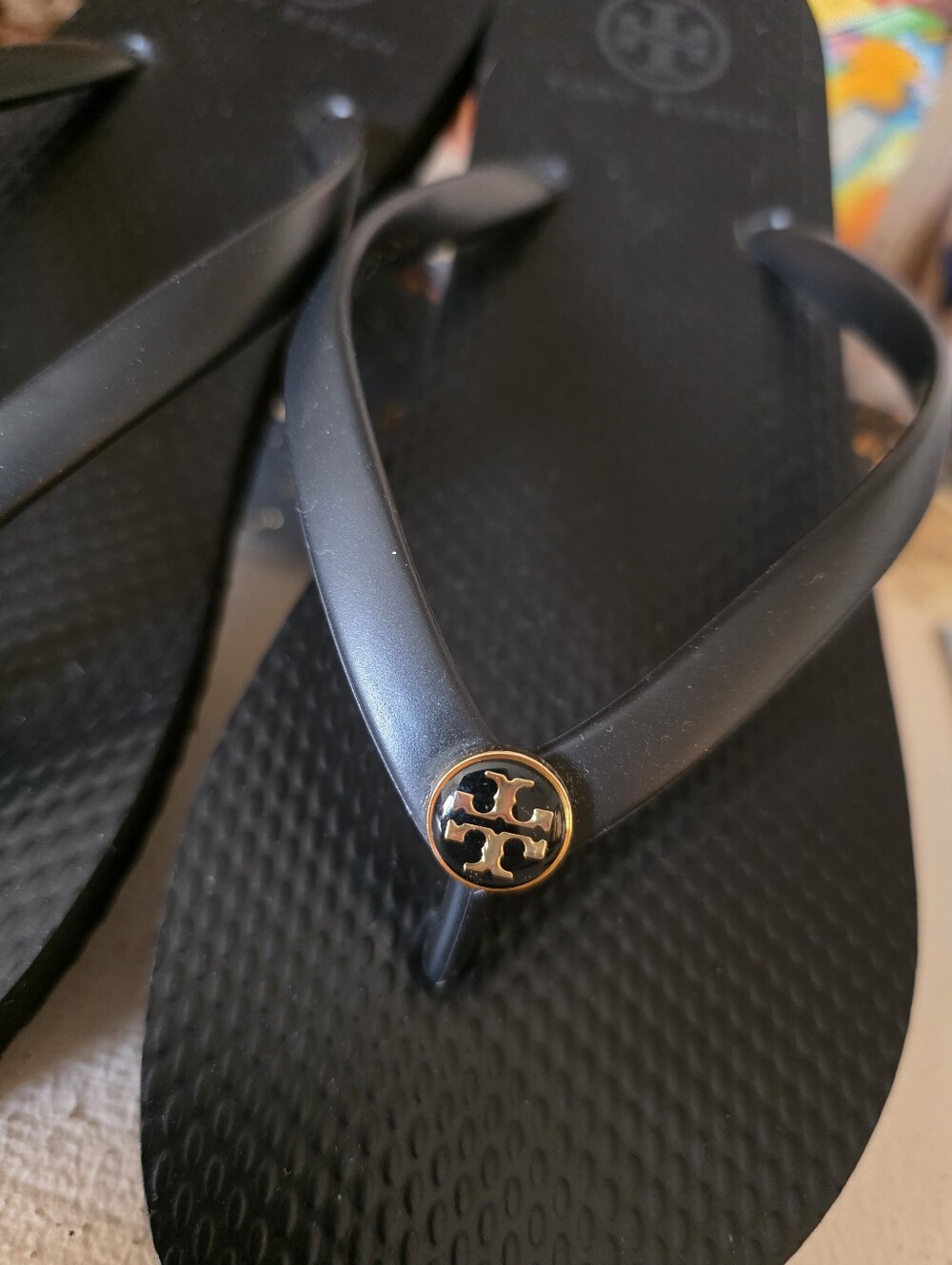 Tory Burch Flip Flops 8 M Discontinued Design - Picture 3 of 7